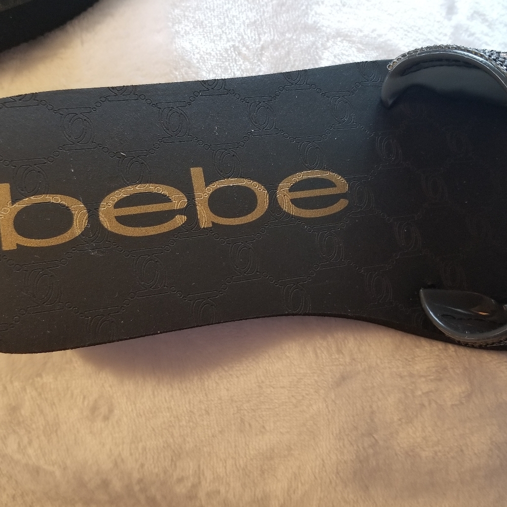 NWT | Bebe Bling Slide Sandals | Alivia |  Size 8 - Picture 4 of 6